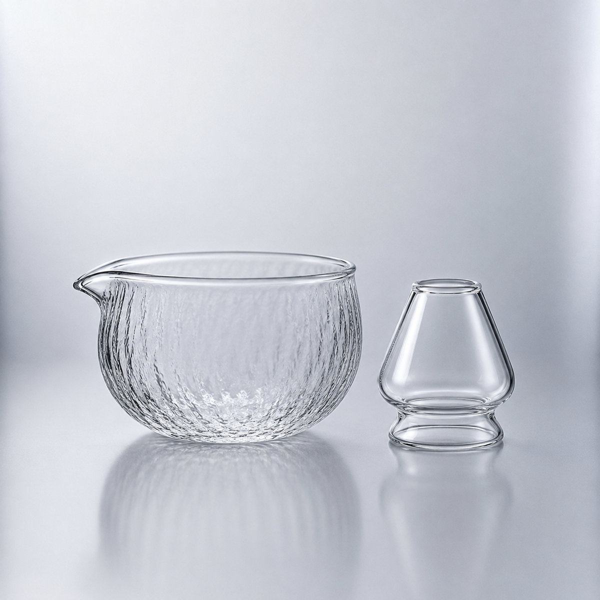 Glass Chawan & Naoshi set